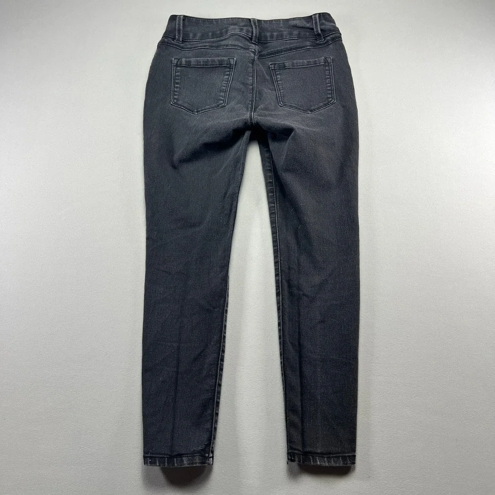 Young & Modern Jeans Womens 6P Black Denim Cotton Stretch Mid Rise Skinny Leg